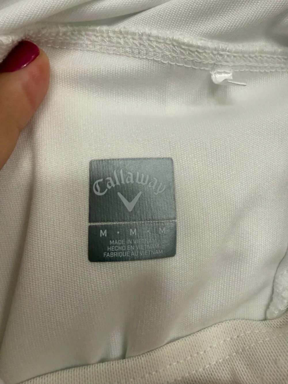 Callaway White Perforated Golf Tennis Skort Built-In Shorts Women’s M